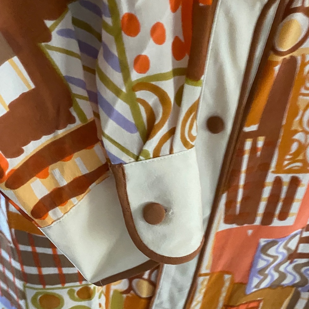 Vintage Bob Mackie 100%Silk Wearable Art Shirt - Picture 10 of 16